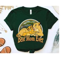 Retro Disney The Lion King Sarabi & Simba Best Mom Ever Shirt, Magic Kingdom WDW Unisex T-shirt Family Birthday Gift Adu