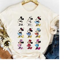Disney Mickey & Friends Minnie Mouse Classic Pose Retro Shirt, Magic Kingdom WDW Unisex T-shirt Family Birthday Gift Adu