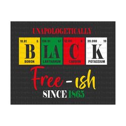 Unapologetically Black SVG, Juneteenth Svg, Black Woman Gift, Black History Svg, American Africa Svg, Free-ish 1865 Svg,