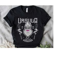 Disney The Little Mermaid Villains Ursula Drop Dead Gorgeous Shirt, Magic Kingdom Unisex T-shirt Family Birthday Gift Ad