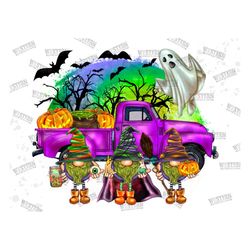 Halloween Truck Gnomes Sublimation Design, Halloween Truck Png, Truck Png, Halloween Png, Gnome Png, Ghost Png, Bat Png,