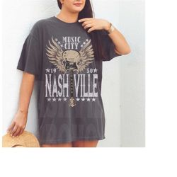 Nashville Tee, Nashville T-shirt, Music City, Tennessee Tee, Vintage Inspired  Cotton T-shirt, , Unisex Tee, Comfort Col