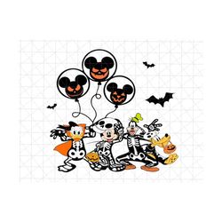 Happy Halloween Png, Trick Or Treat Png, Spooky Season, Boo Png, Pumpkin Png, Skeletons Png, Mouse And Friend Halloween,