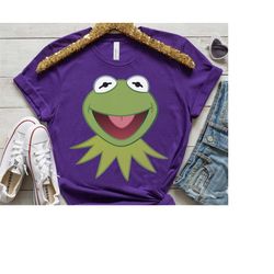 Disney The Muppets Show Kermit The Frog Snowyarn Big Face Retro Shirt, WDW Trip Unisex T-shirt Family Birthday Gift Adul