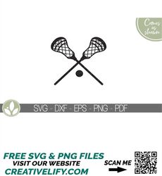 Sports Lacrosse Sticks LAX Svg,Lacrosse Sticks Silhouette, Eps