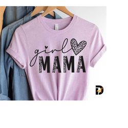 Leopard Girl Mama SVG, Mama svg, Leopard Heart, Girl Mom Shirt,Mother's Day svg,Cricut svg,Silhouette, Sublimation, Mom
