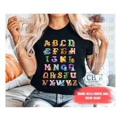 Alphabet Shirt, ABC Shirt, Animals Alphabet T-Shirt, Kingergarten Teacher Shirt, Alphabet Shirt for Teachers, Tescher Sh