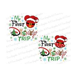 Bundle First Trip SVG, Christmas Svg, Christmas Couple Mouse Svg, Christmas Character Svg, Merry Christmas Svg, Xmas Hol