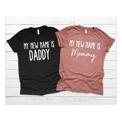mom and dad matching shirt mom shirt coming shirt baby shower gift for mom new mom gift set pregnancy shirts ok