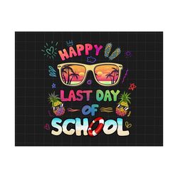 Happy Last Day Of School, Retro Summer Png, Graduation 2023 Png, End Of Year Png, Palm Trees And Sunset Png, Summer Beac
