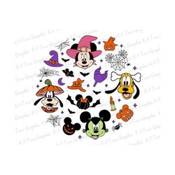 Mouse And Friends SVG, Halloween Svg, Trick Or Treat Svg, Pumpkin Svg, Spooky Season Svg, Halloween Svg For Shirt, Cricu