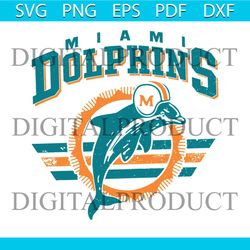 Miami Dolphins Miami Football SVG Graphic Design File