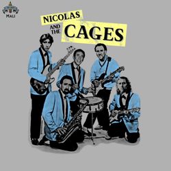 Nicolas and the Cages Nic Cage Band Shirt Sublimation PNG Download
