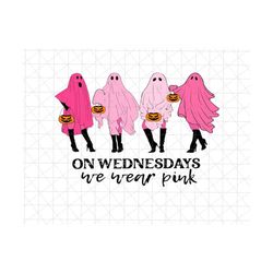 One Wednesdays We Wear Pink Png, Spooky Ghost, Happy Halloween Png, Boo Png, Trick Or Treat Png, Halloween Pumpkin, Hall