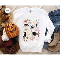 Cute Halloween Sweatshirt, Witchy Gifts, Witch Long Sleeve TShirt, Fall Hoodies and Sweaters, Womens Clothing, Spooky Se