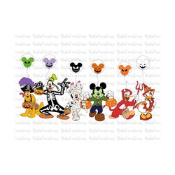 Halloween Costume Svg, Mouse And Friends, Trick Or Treat, Spooky Vibes Svg, Boo Svg, Fall Svg, Svg, Png Files For Cricut