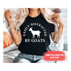Easily Distracted By Goats Shirt Goat Yoga Tee I Love Baby Goats Funny Goat Lovers Gift Pygmy Goats farm goat lover