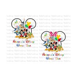 Custom Name Family World Tour Png, Family Vacation Png, Vacay Mode Png, Magical Kingdom Png, Files For Sublimation, Only
