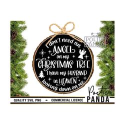 husband memorial christmas svg png, because someone we love is in heaven, loving memory svg, cricut, in loving memory of
