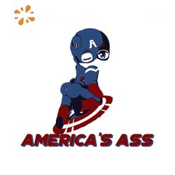 Vintage distressed America's Ass funny design Avengers End game pun svg