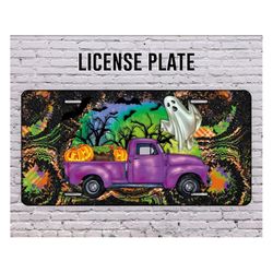Halloween Pumpkin Truck License Plate,Halloween License Plate,Pumpkin License Plate,Truck License Plate,Ghost License Pl