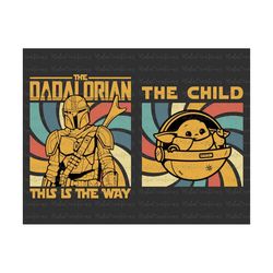 Best Dad In The Galaxy Bundle Svg, Retro Fathers Day Papa, Grandpa Fathers Day Gift, This Is The Way Svg, Dad Life Svg