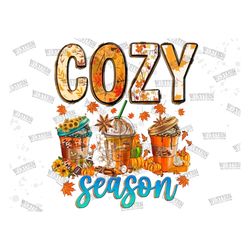 Cozy season png sublimation design download,Fall Coffee Png,Hello Fall png,Autumn png,Fall vibes png,Fall pumpkin png,Pu
