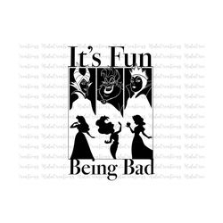 It's Fun, Being Bad, Perfectly Wicked Svg, Villains Wicked Svg, Villain Gang, Family Trip Svg, Svg, Png Files For Cricut
