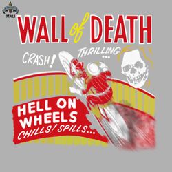 Motorcycle wall of death hell on wheels Sublimation PNG Download