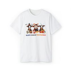 Cute Cow Shirt, Happy Hallothanksmas Shirt, Cow Shirt, Holiday Season Shirt, Cow Halloween Shirt, Cow Christmas Shirt