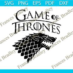 Game of thrones logo SVG cutting files for Cricut and Silhouette Cameo -  GOT logo png clipart - Game of thrones dxf vector files