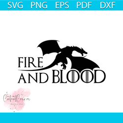 Games of Thrones  Fire And Blood svg