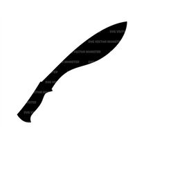 Kukri Svg, Knife Svg, Sword Svg, Blade Svg. Vector Cut file for Cricut, Silhouette, Pdf Png Eps Dxf, Decal, Stencil, Sti