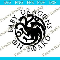 Baby On Board Baby Dragons svg
