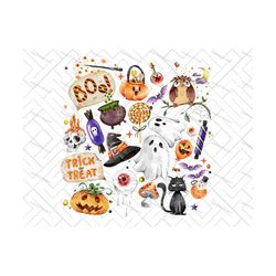 happy halloween png, boo png, trick or treat png, pumpkin png, halloween masquerade png, bats halloween, witchs hat hall