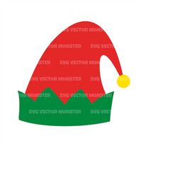 elf hat svg, boy elf, girl elf, christmas elf svg. vector cut file for cricut, silhouette, pdf png eps dxf, decal, stick