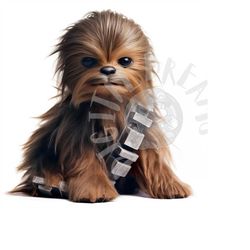 Baby Chewbacca: Digital Art for T-Shirt, Mug, and Poster Printing