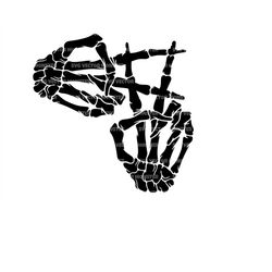 Skeleton Hashtag Sign Svg, Skeleton Peace Sign. Vector Cut file Cricut, Silhouette, Pdf Png Eps Dxf, Decal, Sticker, Vin