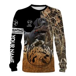Duck Hunting With Dog Black GSP Custom Name 3D Full Printing Shirts Hoodie Personalized Hunting Gifts For Duck Hunters C