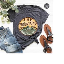 Cool Mountains Graphic Tees, Adventure T-Shirt, Gift For Him, Matching Family Camp Shirts, Trendy Camping Clothing, Cool