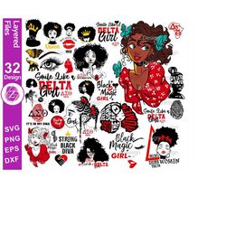 Afro Woman SVG, Afro Girl Svg, Afro Queen Svg, Afro Lady Svg, Curly Hair Svg, Black Woman, For Cricut, For Silhouette, C