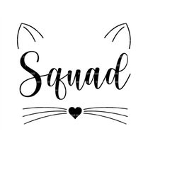 Bride Squad Svg, Cat Face Svg, I'm Getting Meowied Svg. Vector Cut file for Cricut, Silhouette, Pdf Png Eps Dxf, Decal,