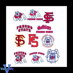 Fresno State Bulldogs Bundle Svg, Brand Svg, Bulldogs Svg, Fresno State Logo Svg, Fresno State Svg, Fs Svg, Dogs Svg, Fo