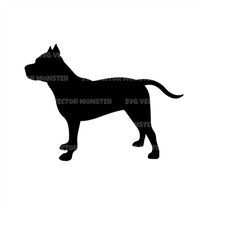 Pitbull Svg, Dog Lover Svg, Vector Cut file for Cricut, Silhouette, Pdf Png Eps Dxf, Decal, Sticker, Vinyl, Pin