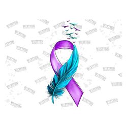 Feather Suicide Prevention Awareness Png,Suicide Awareness Ribbon Png,You Matter Png, Mental Health Hope Ribbon Png,Feat