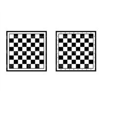 Chess Board SVG, Checkers Board Svg, Checkered Game Table Clip Art, Stencil For Silhouette, For Cricut, Eps Dxf Pdf Svg