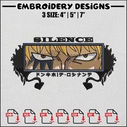Rosinante embroidery design, One piece embroidery, Anime design, Anime embroidery, Embroidery shirt, Digital download