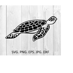 Turtle SVG, Beach Summer SVG, Cricut, Clipart, Cricut SVG, Sea Turtle silhouette, instant download, vector illustration