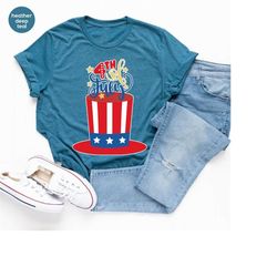 american flag gift, happy fourth of july shirt, usa graphic tees, independence day tshirt, america hat toddler t-shirt,