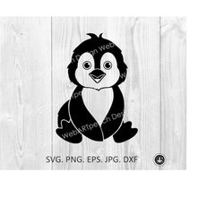 Penguin SVG,Cute Penguin png,dxf Penguin Clipart, Penguin Scream, Cut Cutting File, Penguin Silhouette, Christmas Animal